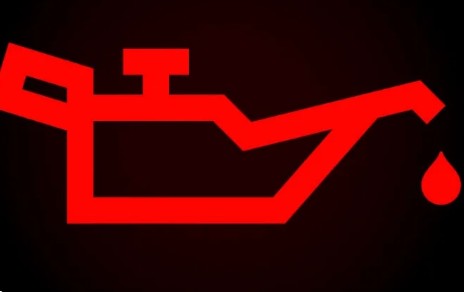 Oil pressure warning light